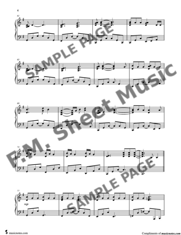 Taylor Swift Taylor Swift Lover Sheet Music Piano 8369